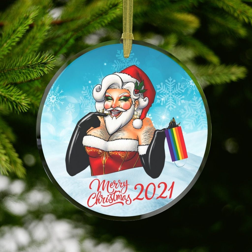 Image from https://86hustle.com showing a drag Santa