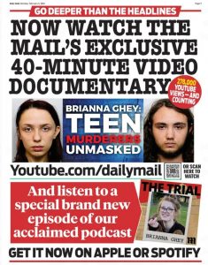 Daily Mail advert: "NOW WATCH THE MAIL'S EXCLUSIVE
40-MINUTE VIDEO DOCUMENTARY"